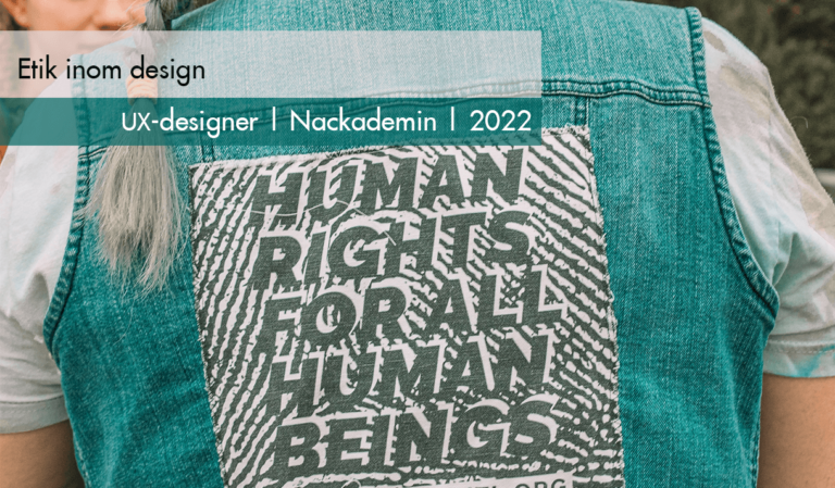 Läs mer om artikeln Kursen Etik inom design på UX-designer vid Nackademin
