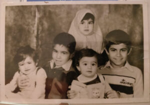 My siblings and I in Iran, mid 80s.