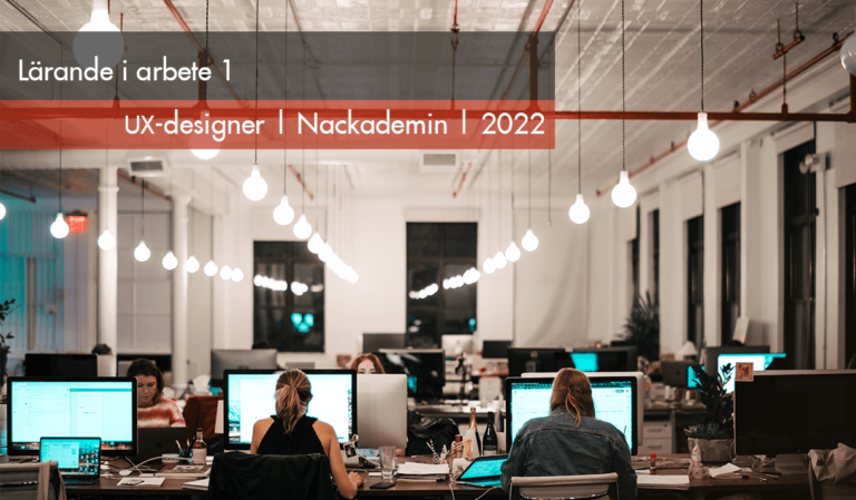Läs mer om artikeln LIA (praktik) på UX-designer vid Nackademin