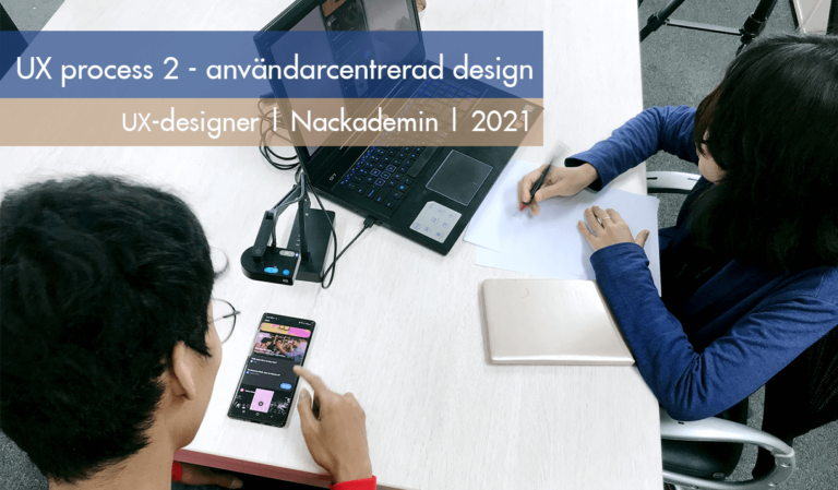 Läs mer om artikeln Kursen UX process 2 – Användarcentrerad design på UX-designer vid Nackademin